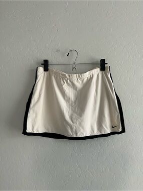 Nike White Skort with Black Trim and Swoosh